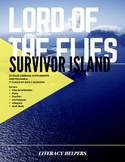 Preview of Lord of the Flies Survivor Island Unit with Journal