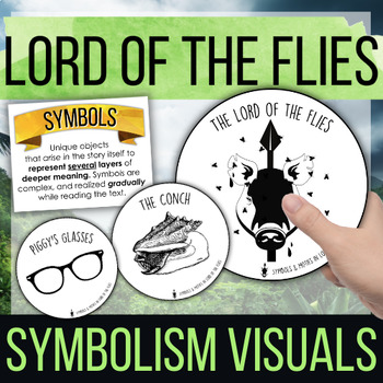 Lord of the Flies Symbolism Visuals for the conch, Piggy's glasses