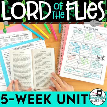 Preview of Lord of the Flies Teaching Unit - Comprehension, Activities, Quizzes, and More!