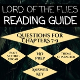 Lord of the Flies Text Questions (CH. 7-9) Reading Handout