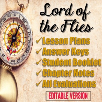 Preview of Lord of the Flies Unit EDITABLE