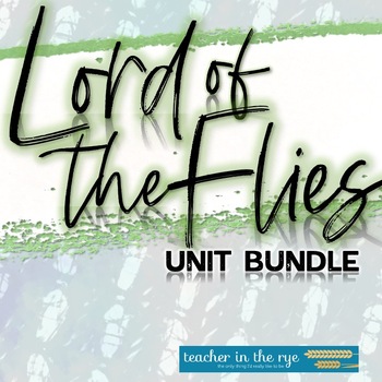 Preview of Lord of the Flies Unit Materials Bundle Questions Quizzes Task Cards Essay Exam