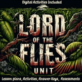 Lord of the Flies Complete Unit - No Prep Required, Includ