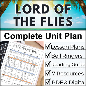 Preview of Lord of the Flies Unit Plan & Literature Guide w/ Activities & Lesson Plans