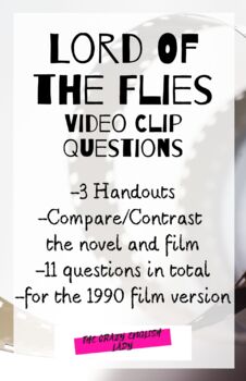 Preview of Lord of the Flies Video Clip Questions