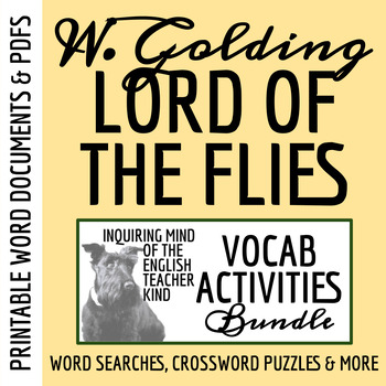 Preview of Lord of the Flies Vocabulary Development Games and Activities for High School