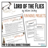 Lord of the Flies (William Golding) ISLAND MAP & BODY BIOG