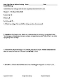 Lord of the Flies by William Golding Guided Reading Worksheets