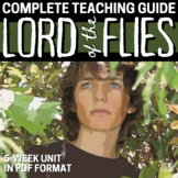 Lord of the Flies Novel Study 5-Week Resource BUNDLE - 88 