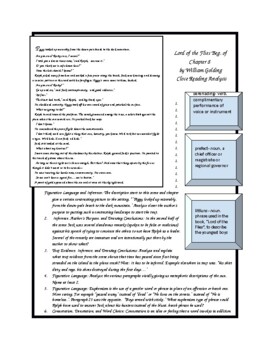 Preview of Lord of the Flies Beg. of Ch. 8 Excerpt Close Reading Analysis