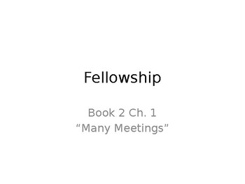 LotR re-read: Fellowship II.1, “Many Meetings”