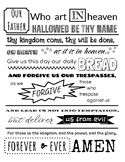 Lord's Prayer Coloring Sheet