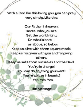 Lord's Prayer / Our Father Posters: English, Spanish, Haitian Creole