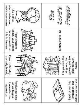 lord's prayer 1 page minibook easy to readjennilee