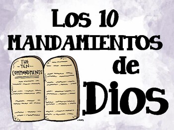 Los 10 mandamientos Posters by TheSchoolCounselor504 | TpT