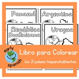 Los 21 Países Hispanohablantes -  Coloring Book