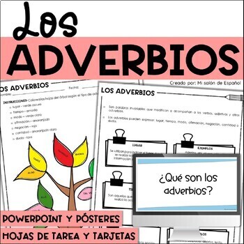 Preview of Los adverbios - Adverbs in Spanish