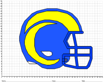 Los Angeles Rams Helmet Mystery Picture (1-Quadrant)