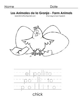 Farm Animals Coloring Pages Worksheets Teaching Resources Tpt