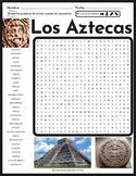 Los Aztecas Sopa de Letras – Aztecs Word Search in Spanish