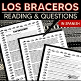 Los Braceros Printable Reading & Questions in Spanish