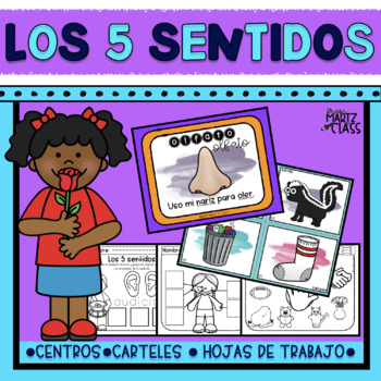 Preview of Los Cinco Sentidos - The Five Senses in Spanish