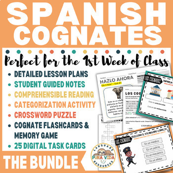 Preview of Los Cognados | Spanish Cognates BUNDLE