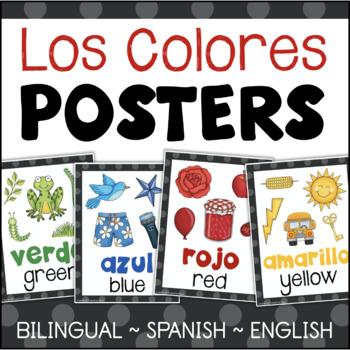 Los Colores Spanish Colors Posters By Just Gracie Tpt