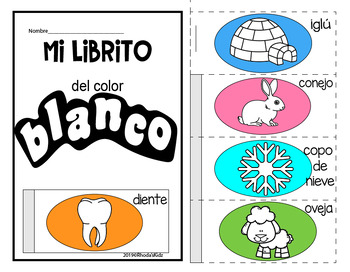 Mi librito de colores: Aprendemos los colores en español e inglés