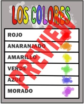Preview of Los Colores Poster