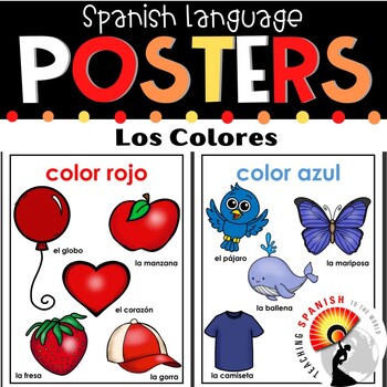 Preview of Los Colores Spanish Colors Posters