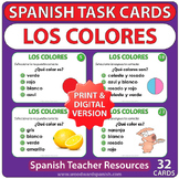 Los Colores - Spanish Colors Task Cards