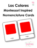 Los Colores (The Colors) Montessori Inspired Nomenclature Cards