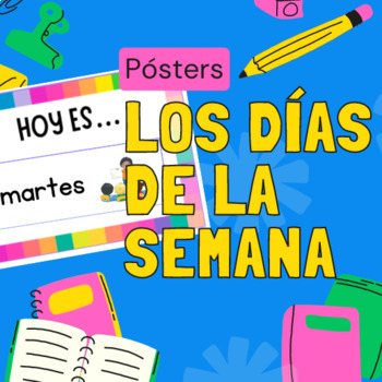 Days of Week in Spanish | Speech Bubbles Poster Set/Flash Cards