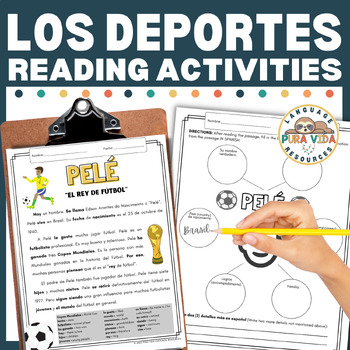 Preview of Los Deportes | Pelé Biography Reading Activities