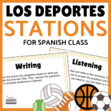 Los Deportes Spanish Sports Vocabulary Review Stations and