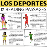 Los Deportes Spanish Sports Vocabulary Reading Comprehensi