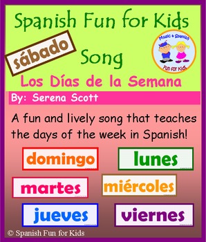 Preview of Los Días de la Semana Song (Days of the Week song in Spanish)