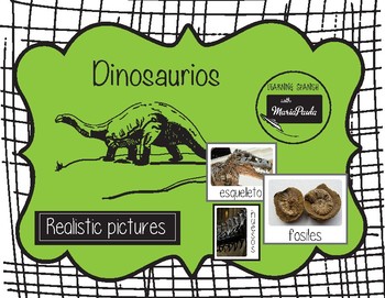 Preview of Montessori Los Dinosaurios (adjetivos)