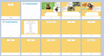 Preview of Los Leones Bookcreator Template- Writing About Research epub file