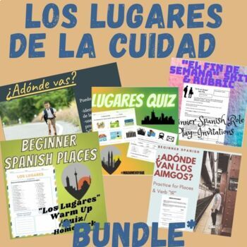 Preview of Los Lugares | Verbo Ir|  Spanish Places Bundle