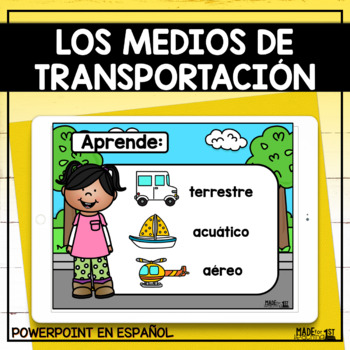 Preview of Los Medios de Transportación | Spanish PowerPoint