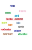 Los Meses del Año: Spanish poem with months and weather an