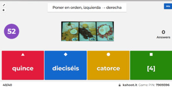 Los Números 1 a 30: Spanish Numbers Kahoot! + 68 slide PPT / Google Slides