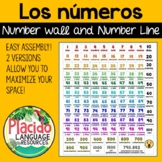 Los Números • Number Wall and Number Line