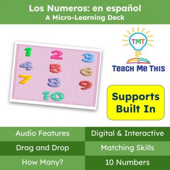 Preview of Los Numeros (Numbers in Spanish) | Matching | Discrimination | Interactive