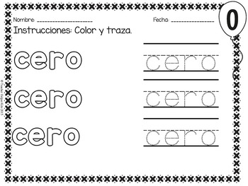 Los Numeros- Spanish Numbers by Teacher Helper Kits | TpT