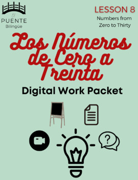 Preview of Los Números de Cero a Treinta - Packet - Beginners Spanish Lesson 8