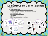 Set Los Números del 0 al 10  (español) / Numbers 0 to 10 (