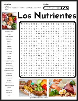 Descobre as palavras escondidas na sopa de letras - Nutri Ventures